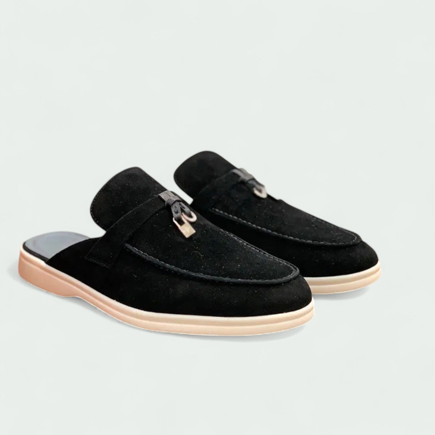 Strazoro | Women's Black Slip-On Old Money Loafers – Chic & Comfortable