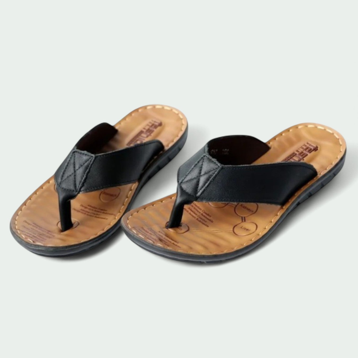 Strazoro | Leather Sandals for Men Anti-Slip Comfort Beach Casual