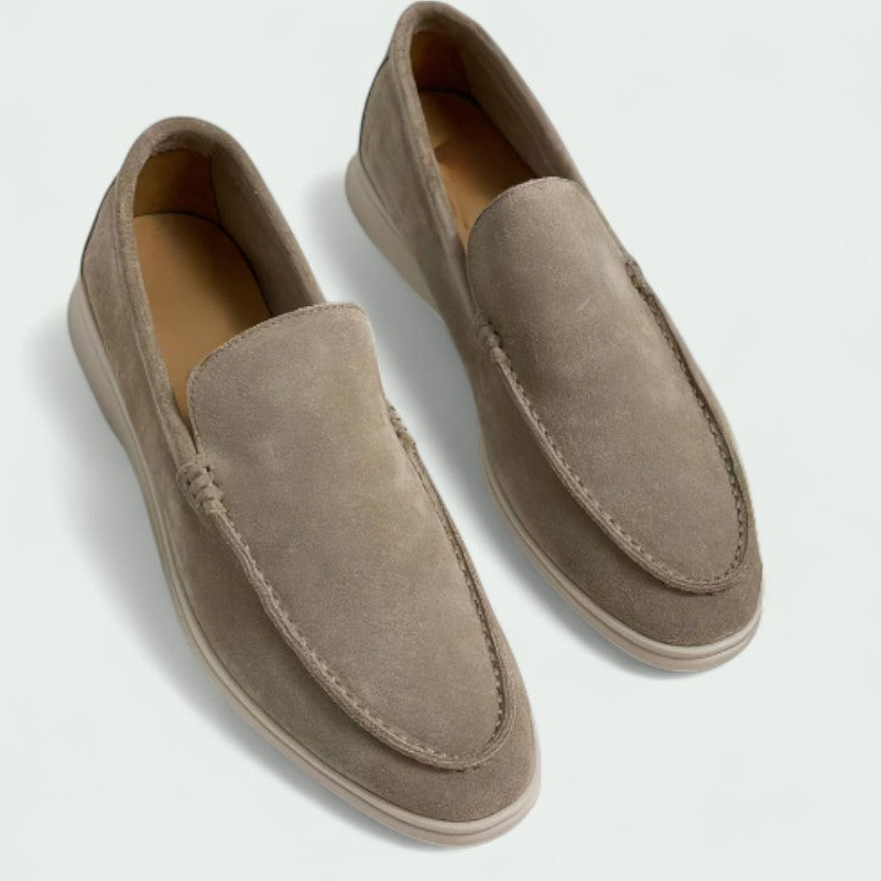 Strazoro | Slip-On Suede Old Money Loafers with Soft Lining and Lightweight Sole (Men)