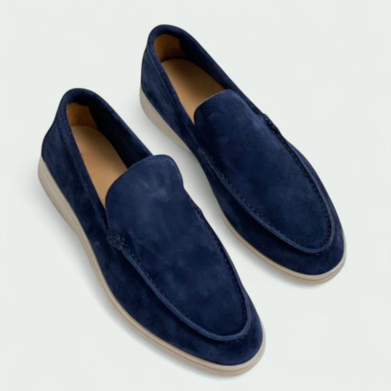 Strazoro | Slip-On Suede Old Money Loafers with Soft Lining and Lightweight Sole (Men)