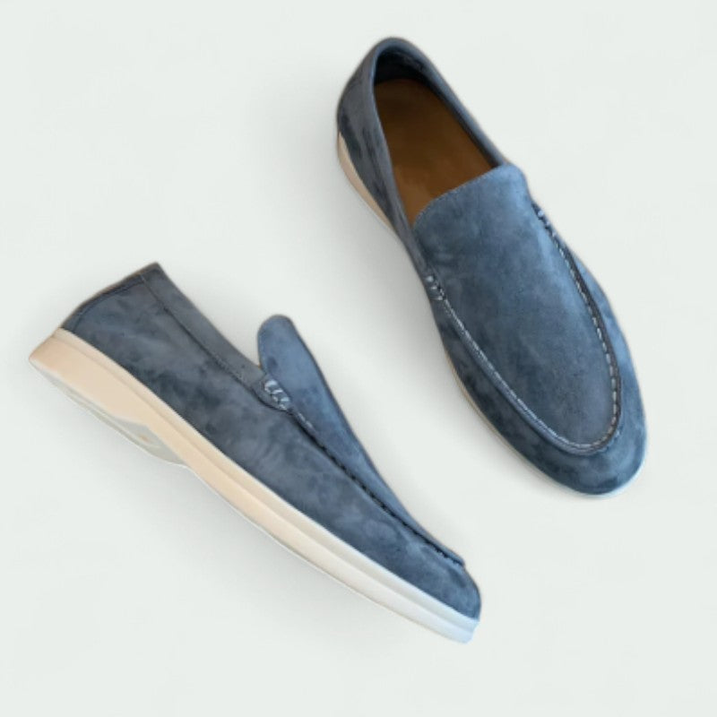 Strazoro | Slip-On Suede Old Money Loafers with Soft Lining and Lightweight Sole (Men)